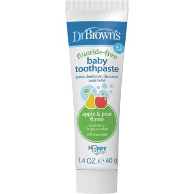 Dr. Brown's Pera Apfel Babypasta - Naturlich, Fluoridfrei Dr. Brown's Pera Apfel Babypasta - Naturlich, Fluoridfrei