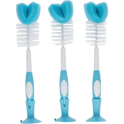 Spazzole per bottiglie da 3 pezzi - Kit di pulizia Spazzole per bottiglie da 3 pezzi - Kit di pulizia