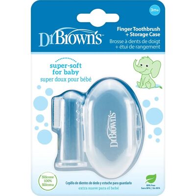 Dr. Browns Silikon Fingerzahnbürste - Babyzahnreinigung - Ab 3 Monaten Dr. Browns Silikon Fingerzahnbürste - Babyzahnreinigung - Ab 3 Monaten