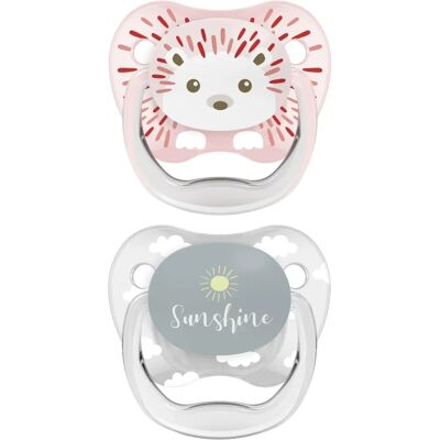 Sucette Orthodontique Prevent Visages Animaux Dr. Brown's - 0-6M - Publicité Sucette Orthodontique Prevent Visages Animaux Dr. Brown's - 0-6M - Publicité
