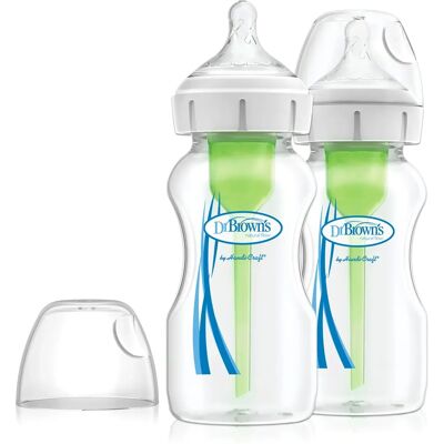 Dr Brown's Options+ Baby Bottles - Anti-Colic, 270ml, Pack of 2 Dr Brown's Options+ Baby Bottles - Anti-Colic, 270ml, Pack of 2