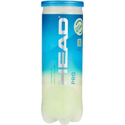 Head Pro Tennisbälle - All Surface, Langlebig, Umweltfreundlich Head Pro Tennisbälle - All Surface, Langlebig, Umweltfreundlich