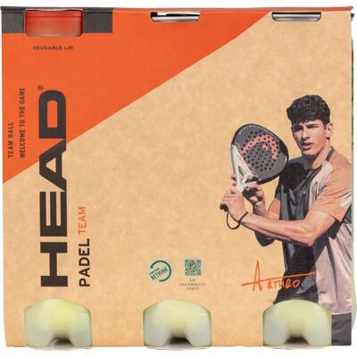 Head Padel Bälle - Gelb, Packung mit 9 - Padel Bälle Head Padel Bälle - Gelb, Packung mit 9 - Padel Bälle