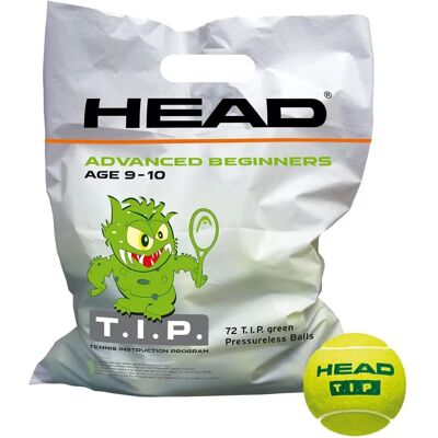 HEAD T.I.P. Gröna tennisbollar - 72 st - Unisex HEAD T.I.P. Gröna tennisbollar - 72 st - Unisex