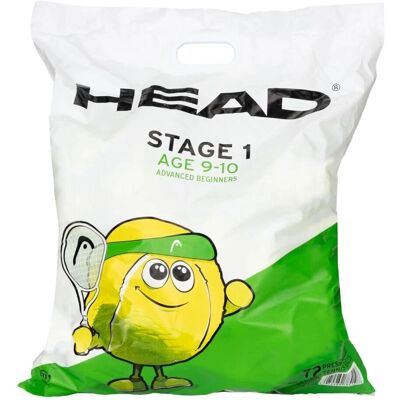 Head Junior Tennisballer Grønn Polybag - Tennisballer Head Junior Tennisballer Grønn Polybag - Tennisballer