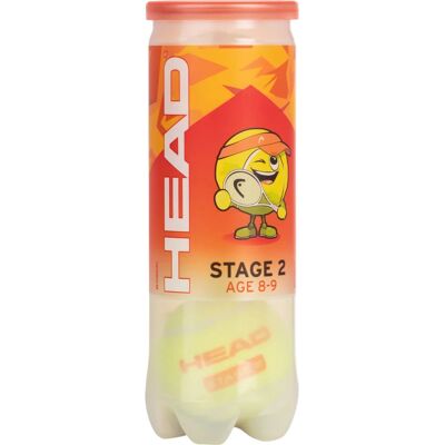 HEAD Drucklose Tennisbälle für Kinder 8-9 Jahre - 72 Stück HEAD Drucklose Tennisbälle für Kinder 8-9 Jahre - 72 Stück