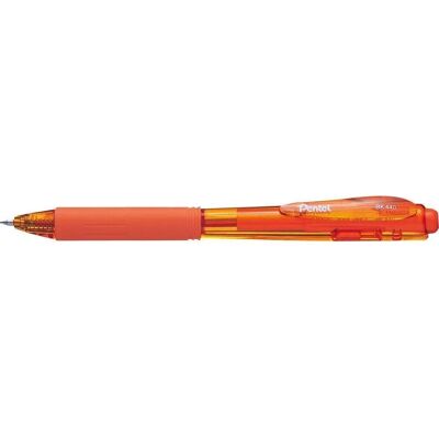 Stylo Retractable Pentel BK440 Orange - Écriture Moyenne, Couleurs Vives Stylo Retractable Pentel BK440 Orange - Écriture Moyenne, Couleurs Vives