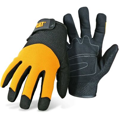 Gants de jardin CAT012215 - Gants de travail, noirs, orange - 1 pièce Gants de jardin CAT012215 - Gants de travail, noirs, orange - 1 pièce