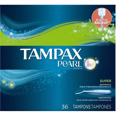 Tampax - Pearl - Super - Unscented - Tampons Tampax - Pearl - Super - Unscented - Tampons