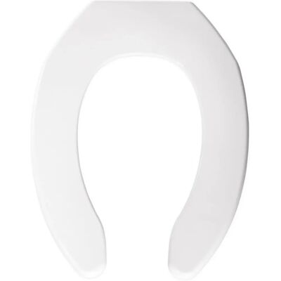 BEMIS - Elongated Open Front Toilet Seat - White BEMIS - Elongated Open Front Toilet Seat - White