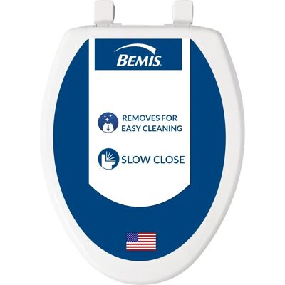 BEMIS 7300SLEC 000 Toilet Seat - Slow Close & Easy Clean BEMIS 7300SLEC 000 Toilet Seat - Slow Close & Easy Clean