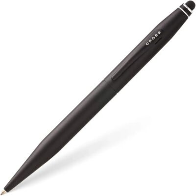 Stylo à bille Cross Satin Noir Tech2 avec Stylus - Design Classique - Publicité Stylo à bille Cross Satin Noir Tech2 avec Stylus - Design Classique - Publicité