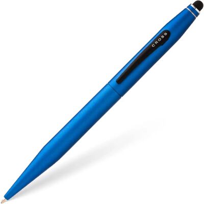 Stylo Cross MÉTALLIQUE BLEU Tech2 avec Stylus - Design Classique - Publicité Stylo Cross MÉTALLIQUE BLEU Tech2 avec Stylus - Design Classique - Publicité