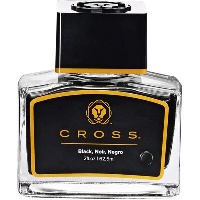 Czarny atrament do piór wiecznych Cross - Elegancka butelka, 62,5ml Czarny atrament do piór wiecznych Cross - Elegancka butelka, 62,5ml