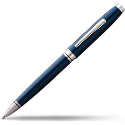 Stylo Cross Coventry Laqué Bleu - Classique, Chrome, Rotation Stylo Cross Coventry Laqué Bleu - Classique, Chrome, Rotation