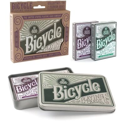 Bicycle Autocycle N°1 - Cartes plastifiées - Boîte en métal - Publicité Bicycle Autocycle N°1 - Cartes plastifiées - Boîte en métal - Publicité