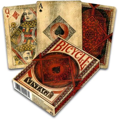 Fournier 1040828 Bicycle Vintage, Schwarz & Rot - Spielkarten Fournier 1040828 Bicycle Vintage, Schwarz & Rot - Spielkarten
