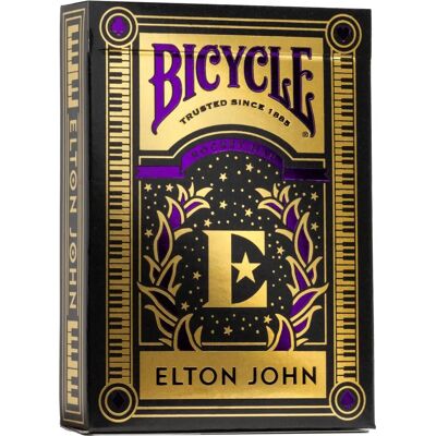 Bicycle Elton John - Cartes à jouer - Paquet standard avec graphiques d'Elton John - Publicité Bicycle Elton John - Cartes à jouer - Paquet standard avec graphiques d'Elton John - Publicité