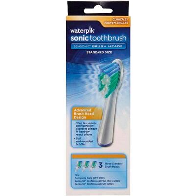 Têtes de brosse de remplacement compactes Waterpik pour SR3000 et Complete Care - Publicité Têtes de brosse de remplacement compactes Waterpik pour SR3000 et Complete Care - Publicité