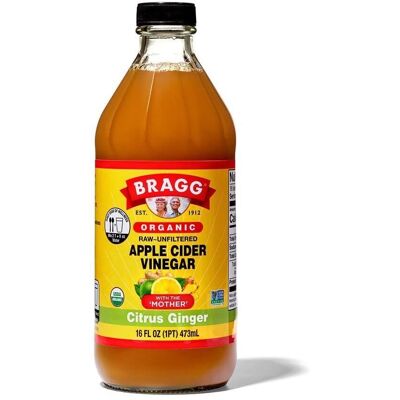 Bragg - Organic Citrus Ginger Apple Cider Vinegar - 473ml Bragg - Organic Citrus Ginger Apple Cider Vinegar - 473ml