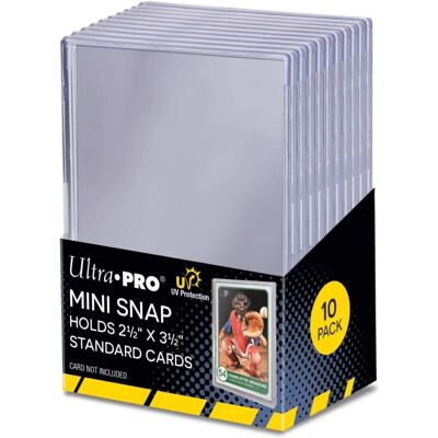 Porte-cartes UV Mini Snap Ultra Pro - Pack de 10 - Publicité Porte-cartes UV Mini Snap Ultra Pro - Pack de 10 - Publicité
