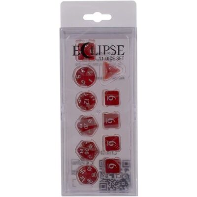 Ultra Pro Eclipse 11 Dice Set - Apple Red - Dice Set Ultra Pro Eclipse 11 Dice Set - Apple Red - Dice Set