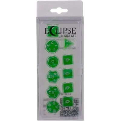 Ultra Pro Eclipse 11 Dice Set - Lime Green - Dice Set Ultra Pro Eclipse 11 Dice Set - Lime Green - Dice Set
