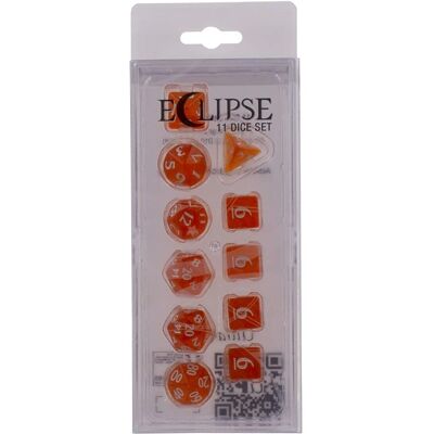 Ultra Pro Eclipse 11 Dice Set - Pumpkin Orange - Dice Set Ultra Pro Eclipse 11 Dice Set - Pumpkin Orange - Dice Set