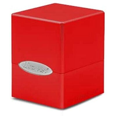 Ultra PRO Satin Cube - Rouge pomme - Boîte à cartes - Publicité Ultra PRO Satin Cube - Rouge pomme - Boîte à cartes - Publicité