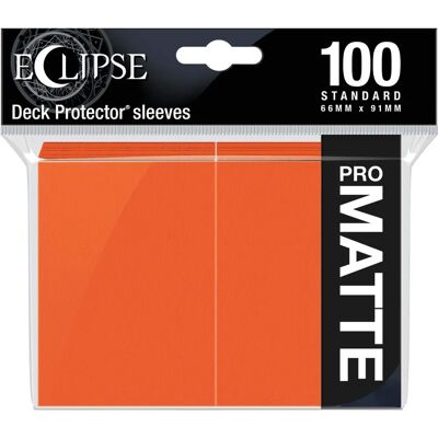 Ultra Pro Eclipse Standard Deck Mat Orange - Protèges-cartes - Publicité Ultra Pro Eclipse Standard Deck Mat Orange - Protèges-cartes - Publicité