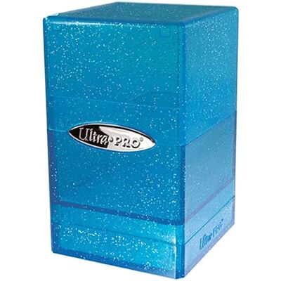 Ultra Pro Blue Satin Tower Deck Box - Deck Box Ultra Pro Blue Satin Tower Deck Box - Deck Box