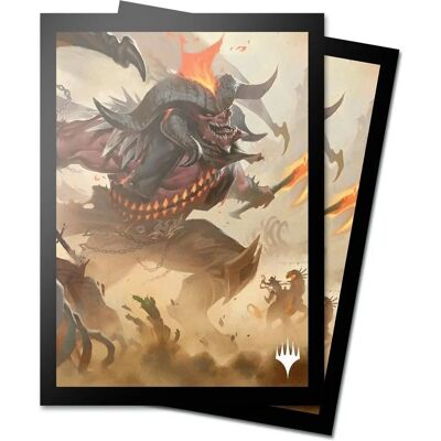Ultra Pro Zwarte MTG Outlaws of Thunder Junction Kaart Sleeves - 100 stuks Ultra Pro Zwarte MTG Outlaws of Thunder Junction Kaart Sleeves - 100 stuks