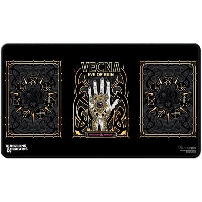 Ultra Pro D&D Vecna Eve of Ruin Tapis de jeu noir cousu - Toute l'art - Publicité Ultra Pro D&D Vecna Eve of Ruin Tapis de jeu noir cousu - Toute l'art - Publicité