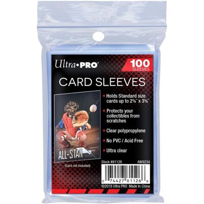 Ultra Pro ULP81126 Protezioni per carte 2,5 x 3,5 pollici - 100 pezzi Ultra Pro ULP81126 Protezioni per carte 2,5 x 3,5 pollici - 100 pezzi