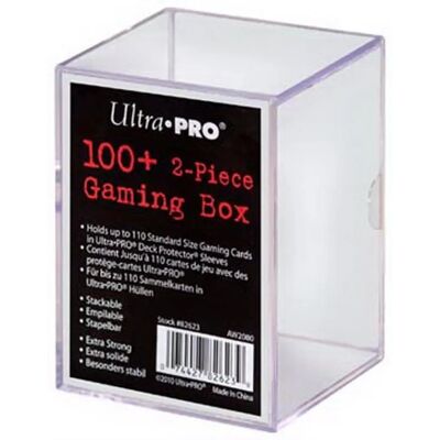 Ultrapro Modèle UP82623 Boîte de Rangement Deck Transparent - Boîte pour cartes - Publicité Ultrapro Modèle UP82623 Boîte de Rangement Deck Transparent - Boîte pour cartes - Publicité