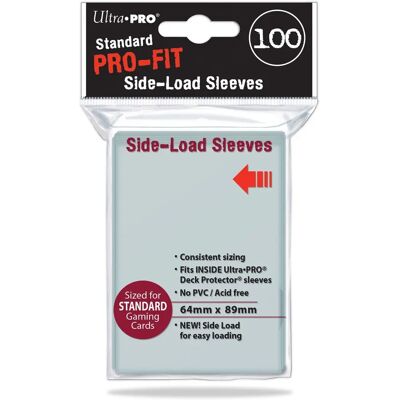 Ultra Pro Up - Sleeves Standard - Pro-Fit Side Load - 100 Sleeves Ultra Pro Up - Sleeves Standard - Pro-Fit Side Load - 100 Sleeves