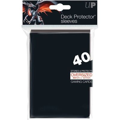 Ultra Pro : Protège-cartes surdimensionné à chargement par le haut - Noir - 40 pochettes - Publicité Ultra Pro : Protège-cartes surdimensionné à chargement par le haut - Noir - 40 pochettes - Publicité