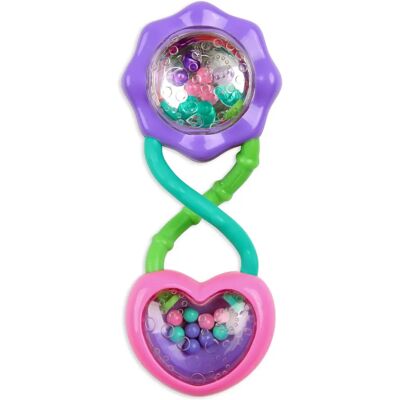 Bright Starts Pretty in Pink Barbell Rattle - Baby Rattle Bright Starts Pretty in Pink Barbell Rattle - Baby Rattle
