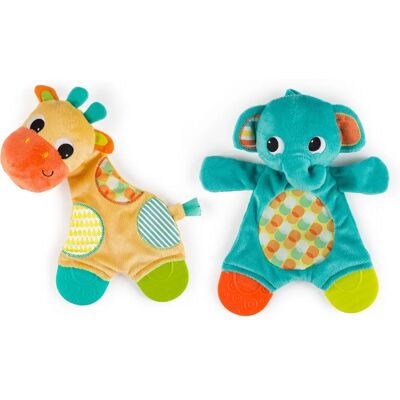 Bright Starts Snuggle & Teethe Jouet de Dentition pour Bébé - Multicolore en Peluche Bright Starts Snuggle & Teethe Jouet de Dentition pour Bébé - Multicolore en Peluche