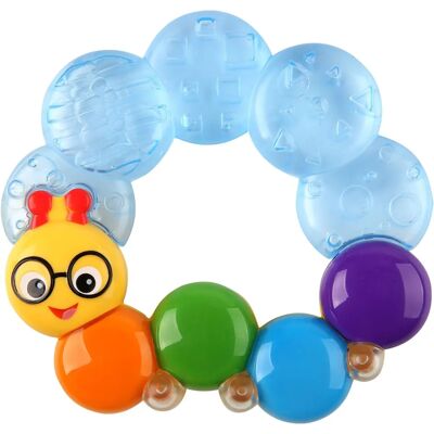 Jucărie de dentiție Baby Einstein - Larvă umplută cu apă - Răcoritoare și calmantă Jucărie de dentiție Baby Einstein - Larvă umplută cu apă - Răcoritoare și calmantă