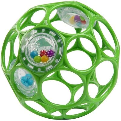 Oball Baby Rassel - Einfacher Griff - 9cm - Dunkelgrün Oball Baby Rassel - Einfacher Griff - 9cm - Dunkelgrün