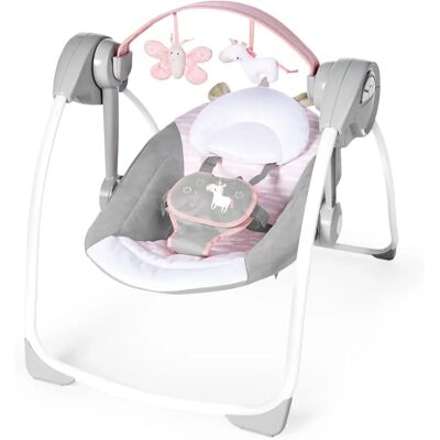 Ingenuity Komfort 2 Go Trageschaukel - Flora Pink Ingenuity Komfort 2 Go Trageschaukel - Flora Pink