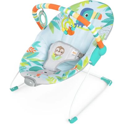 Bright Starts Regenwoud Baby Schommelstoel - Kids2 Vibrerende Babystoel met Speelgoed Bright Starts Regenwoud Baby Schommelstoel - Kids2 Vibrerende Babystoel met Speelgoed