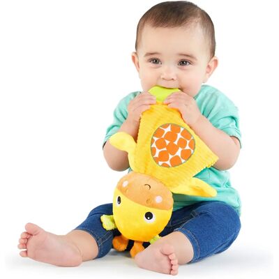 Jouet de dentition en peluche girafe Bright Starts - Tissu froissé Jouet de dentition en peluche girafe Bright Starts - Tissu froissé