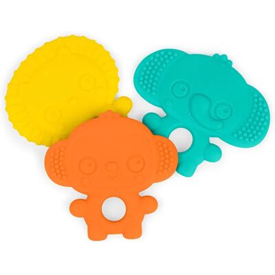Bright Starts - Gummy Buddies - 3-pack - Texturovaný - Teether Bright Starts - Gummy Buddies - 3-pack - Texturovaný - Teether