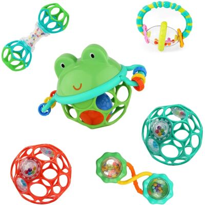 Bright Starts Little Shakers 6Pc Gift Set - BPA-Free Baby Rattles & Teethers Bright Starts Little Shakers 6Pc Gift Set - BPA-Free Baby Rattles & Teethers