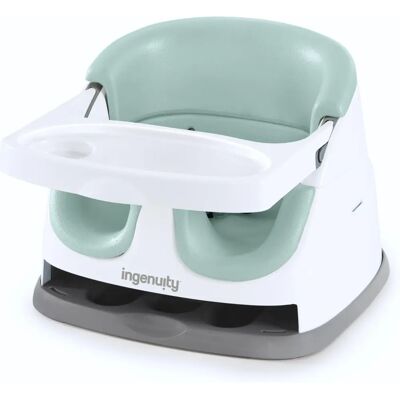 Siège rehausseur 2-en-1 pour bébé Ingenuity - Brume Siège rehausseur 2-en-1 pour bébé Ingenuity - Brume