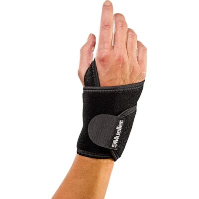 Mueller Brand Wrist Support - Black - One Size - Support for Weak Wrists Mueller Brand Wrist Support - Black - One Size - Support for Weak Wrists