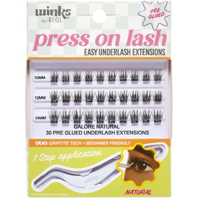 Ardell Winks Press On Pre-Glued Underlash Extensions - Natural Ardell Winks Press On Pre-Glued Underlash Extensions - Natural