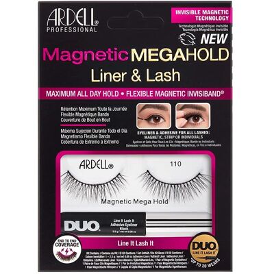 Ardell Magnetic Megahold Liner & Lash No 110 - Cílios postiços Ardell Magnetic Megahold Liner & Lash No 110 - Cílios postiços